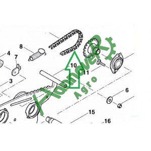 Ланцюг висівного апарату Kverneland AC691816 (АС691816)